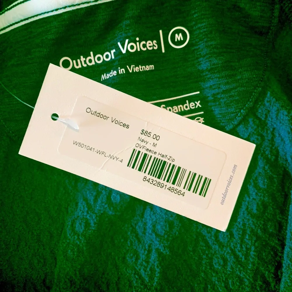 NWT Outdoor Voices Fleece Half Zip - Picture 6 of 6